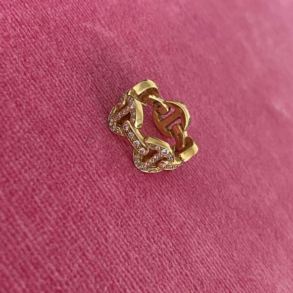 Hoorsenbuhs Classic Tri-Link Antiquated Ring - Picture 2 of 6